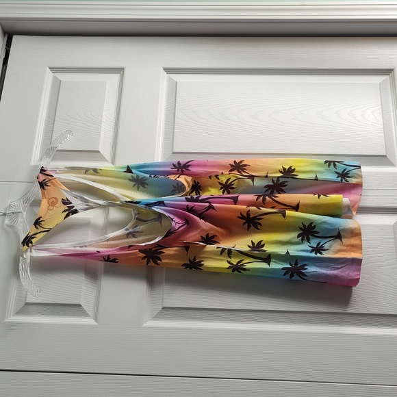 OP Palm Tree Racerback Workout Tank Top - XXL/ 19 Juniors - NWT - Picture 7 of 10